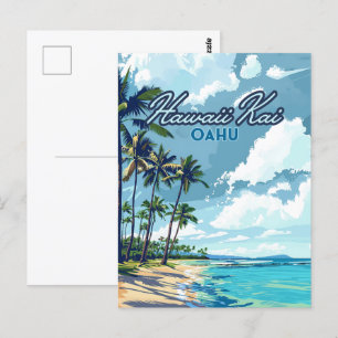 Postal Hawaii Kai Honolulu Oahu Hawaii Retro