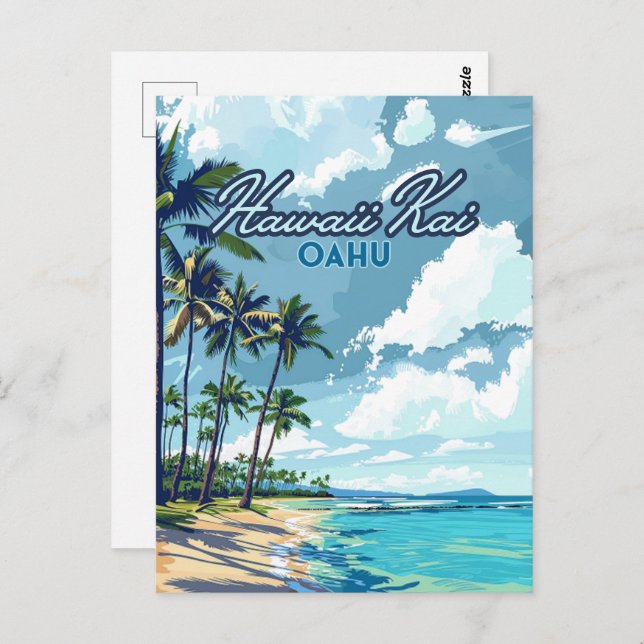 Postal Hawaii Kai Honolulu Oahu Hawaii Retro (Anverso / Reverso)