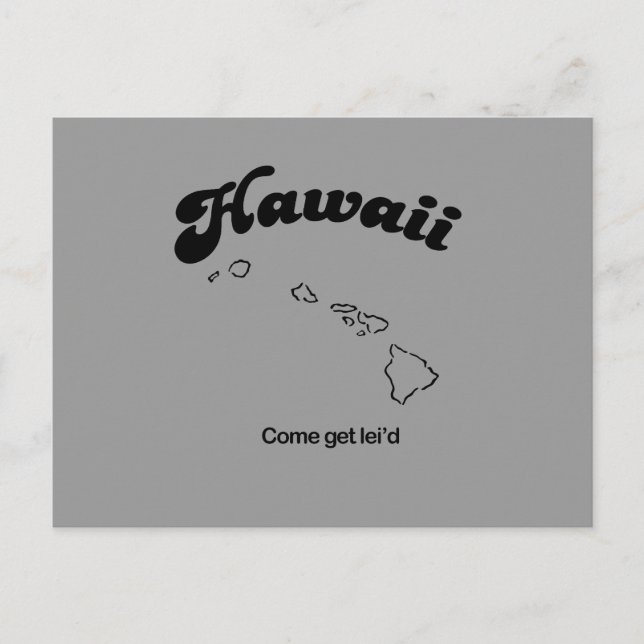 Postal Hawaii Motto - Ven a leid (Anverso)