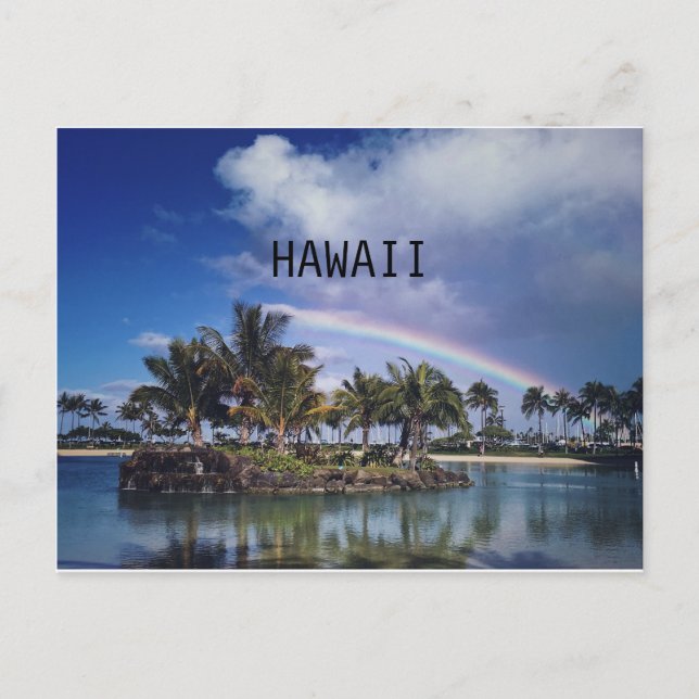 POSTAL HAWAII RAINBOW POSTCARD (Anverso)