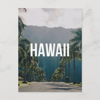 Postal Hawaii Tropical Palm Trees Aesthetic