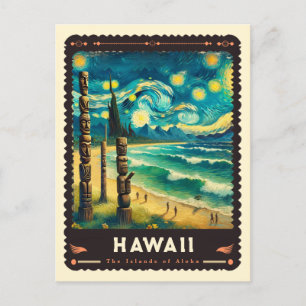 Postal Hawaii Vincent Van Gogh Inspired