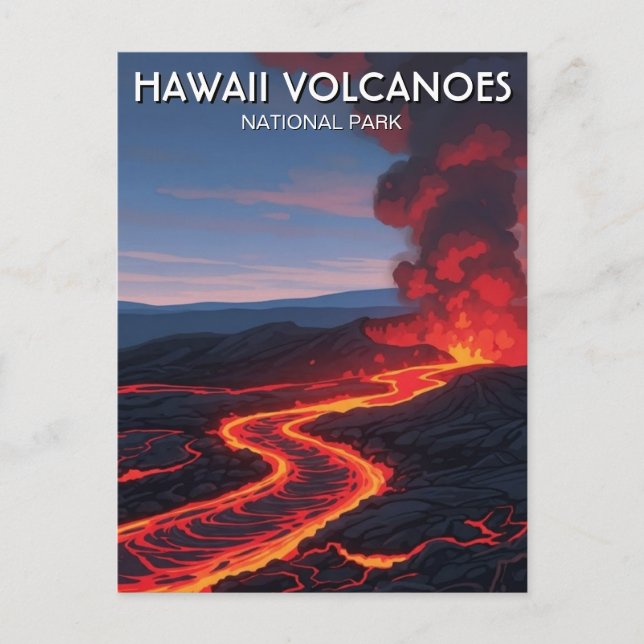 Postal Hawaii Volcanoes National Park Travel (Anverso)