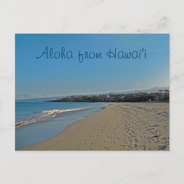 Postal Hawaiia Beach View (Anverso)