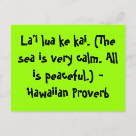 Postal Hawaiian Sayings