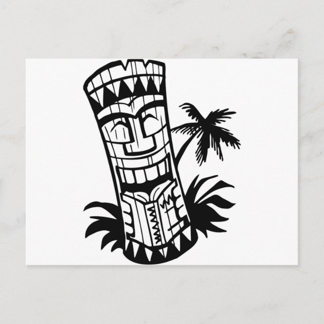 POSTAL HAWAIIAN TIKI BAR ART (Anverso)