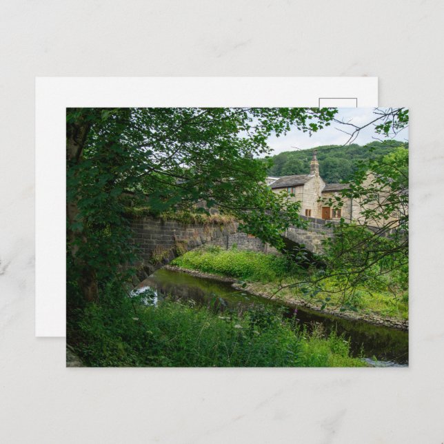 Postal Hawksclough Bridge, Mytholmroyd (Anverso / Reverso)