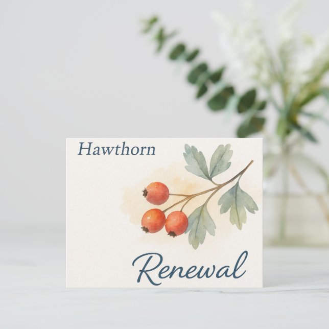 Postal Hawthorn — Renewal (Anverso de pie)