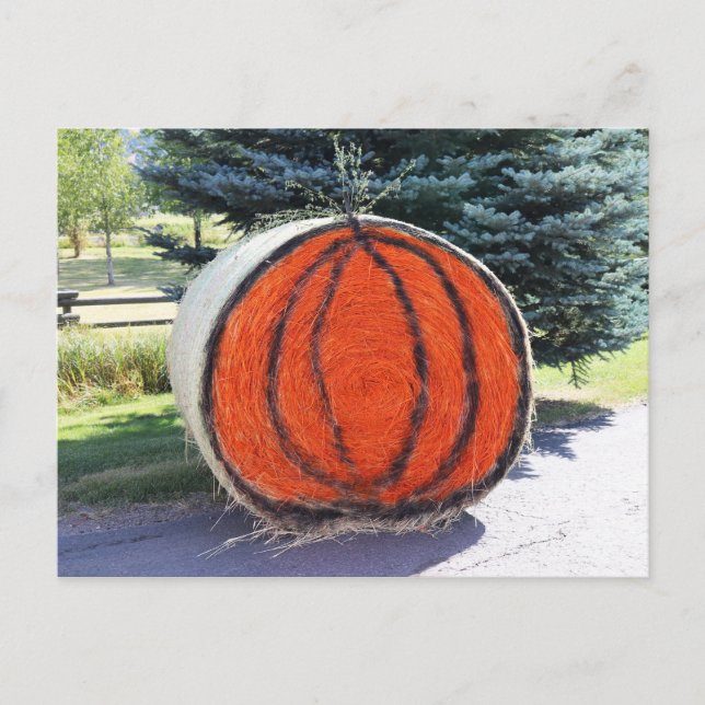 POSTAL HAY BALE PUMPKIN (Anverso)