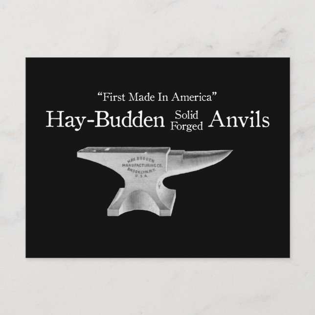 Postal Hay-Budden Anvil Vintage (Anverso)