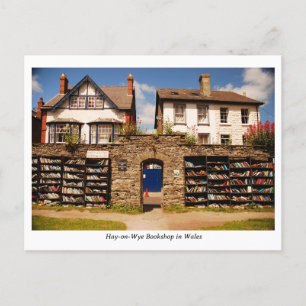 Postal Hay en la librería Wye en Gales