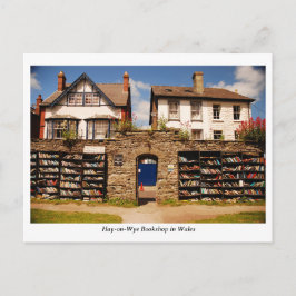 Postal Hay en la librería Wye en Gales