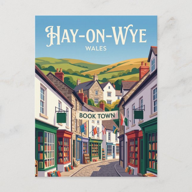 Postal Hay-on-Wye Gales (Anverso)