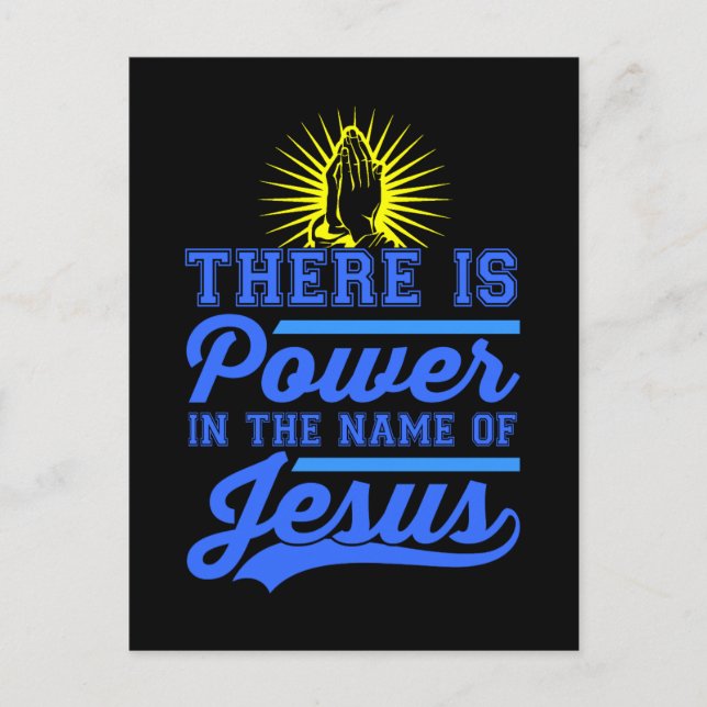 Postal Hay poder en el nombre de Jesús (Anverso)
