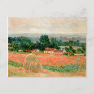 Postal Haystack en Giverny, Claude Monet