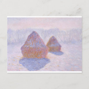 Postal Haystacks de Claude Monet