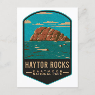 Postal Haytor Rocks Dartmoor Parque Nacional