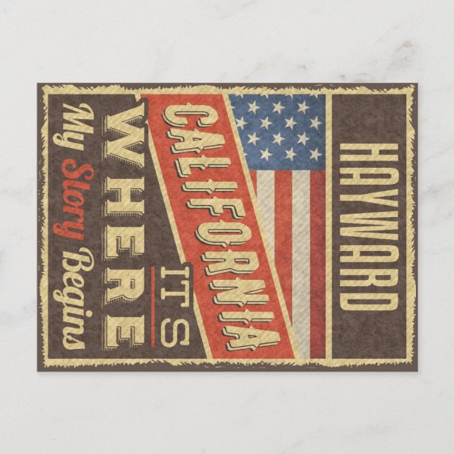 Postal Hayward California (Anverso)