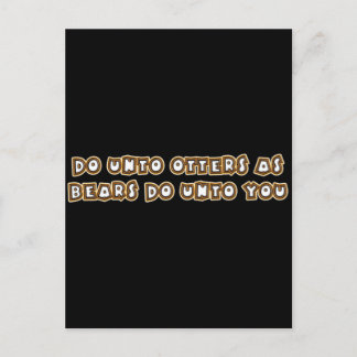 Postal haz a las nutrias como los osos te hacen a ti