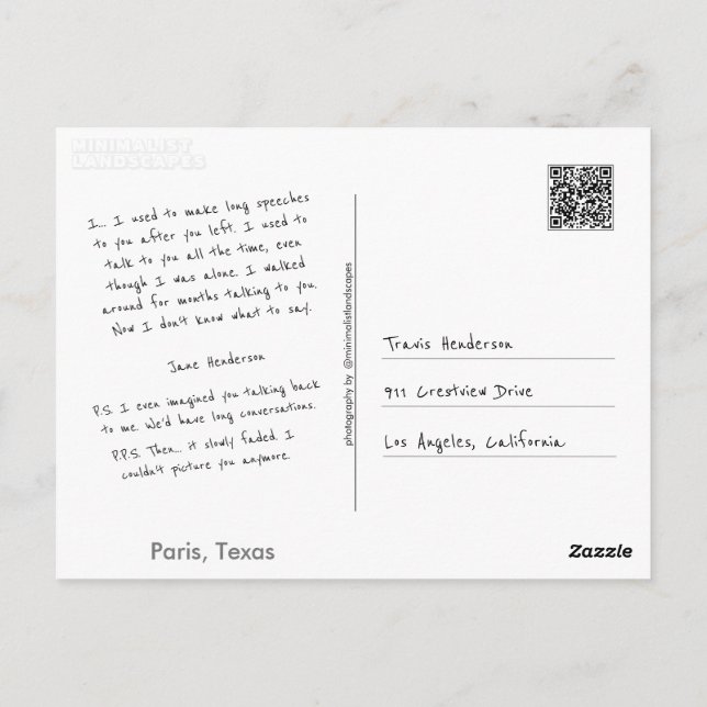 Postal Haz lo propio (Reverso)