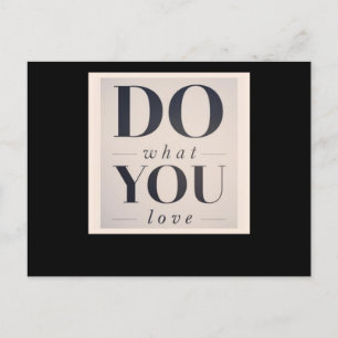 Postal Haz lo que te gusta del cartel retro vintage