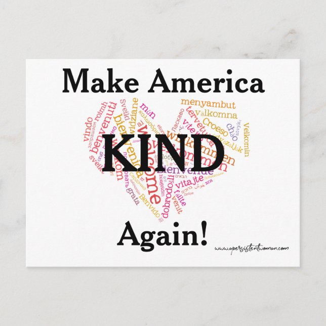 Postal Haz que Estados Unidos SIGA. Anti-trump (Anverso)