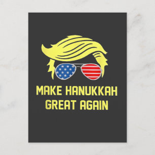 Postal Haz que Janucá sea grande otra vez Trump judío 