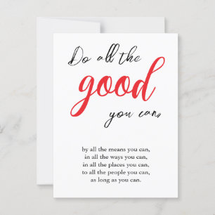 Postal Haz todo lo bueno que puedas para ventilar la cita