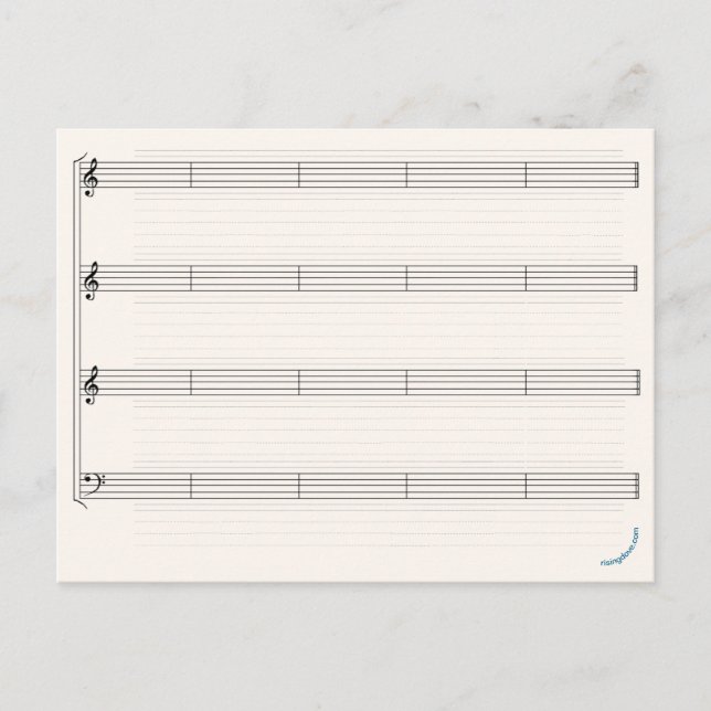 Postal "Haz tu propia música" Rising Dove (Anverso)