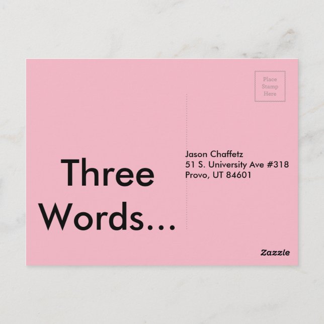 Postal Haz tu trabajo (Reverso)