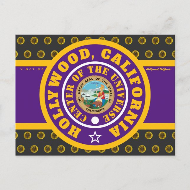 POSTAL HCACOU HOLLYWOOD, CA (COU) 2 (Anverso)