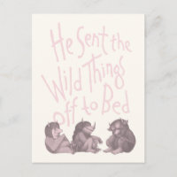 He Sent the Wild Things Off to Bed - Pink
