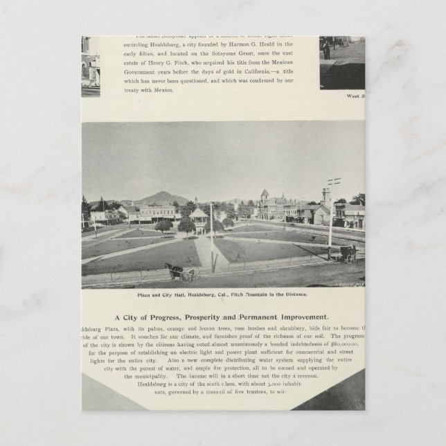 Postal Healdsburg, California (Anverso)