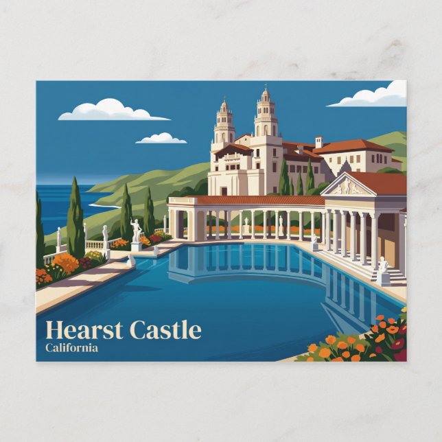 Postal Hearst Castle EE. UU. (Anverso)