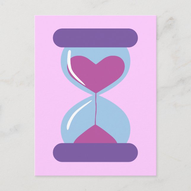 Postal Heart Hourglass (Anverso)