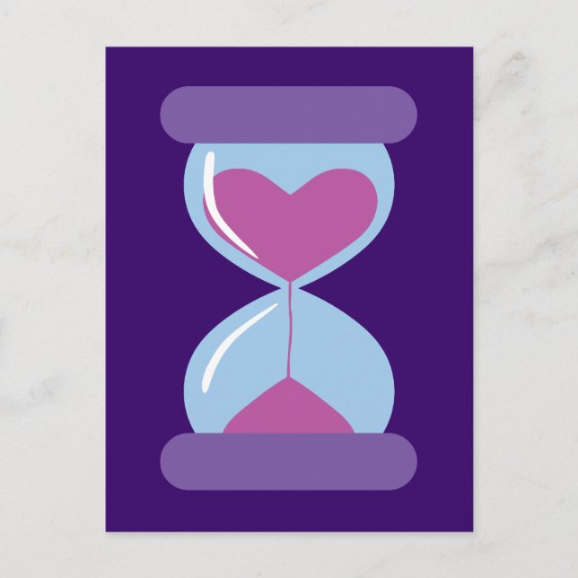 Postal Heart Hourglass (Anverso)