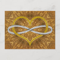 Heart Infinity Gold Silver