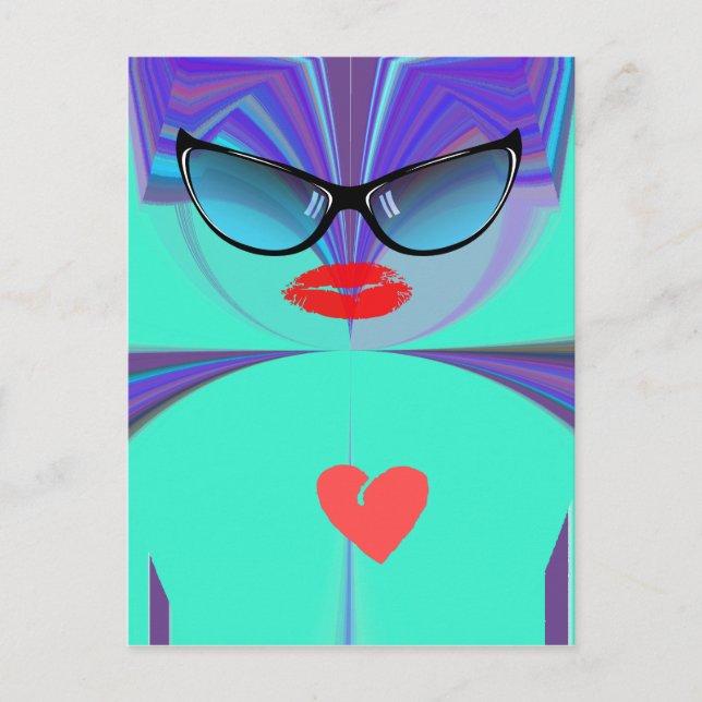 Postal Heart Selfie (Anverso)