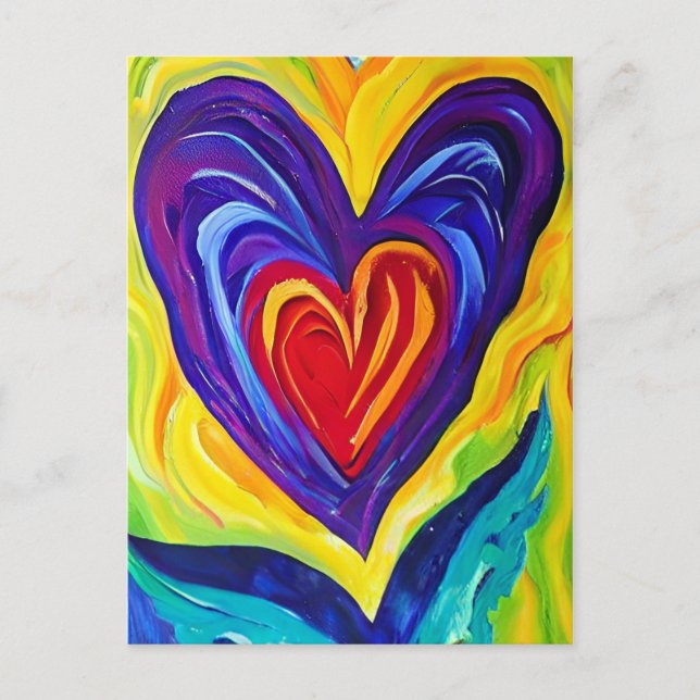 Postal Hearts painting (Anverso)