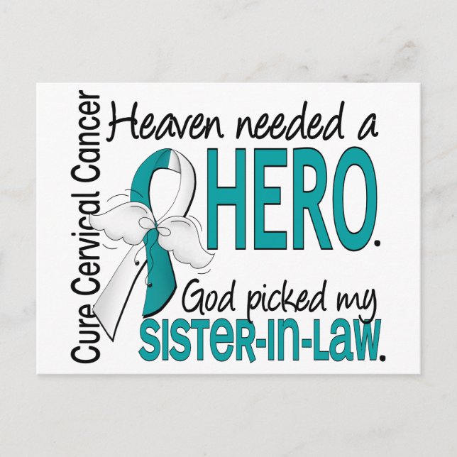 Postal Heaven Needed Hero Cervical Cancer Sister-In-Law (Anverso)