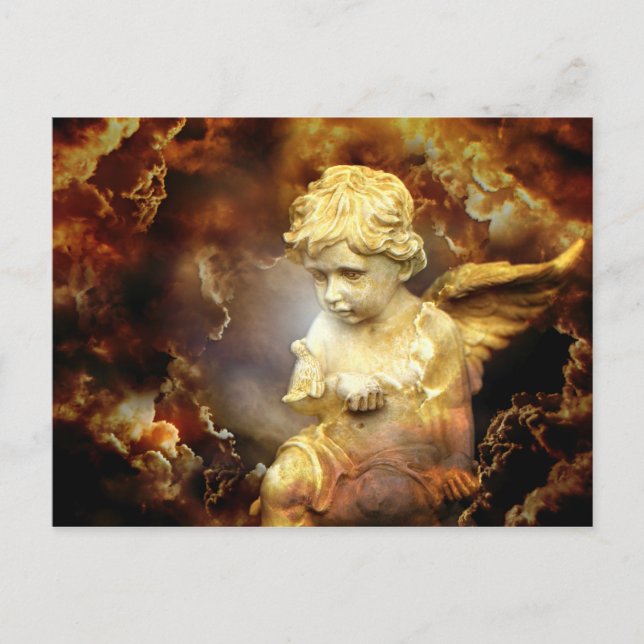 Postal Heavenly Angel Cherub (Anverso)