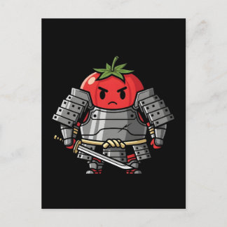 Postal Heavy Armored Tomato Samurai Warrior Illustration
