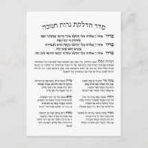 Hebreo Hadlakat Nerot Chanukah - Bendiciones Menor