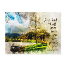 Hebreos 13:5 Nunca te dejaré ni te abandonaré