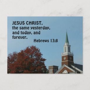 Postal Hebreos 13:8 Jesucristo, el mismo ayer,