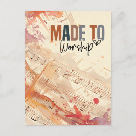 Postal Hecha para adorar la cita cristiana Salmo 95:1 Bib