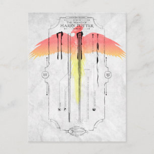 Postal Hechizo de Harry Potter   Infografía de la Varita 