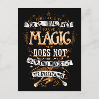 Postal Hechizo de Harry Potter | Solo Porque Te Está Perm