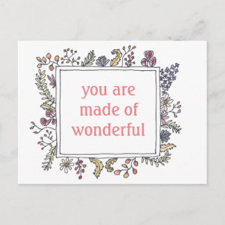 Postal Hecho de Maravilloso - Postcard - Dulce Recordator
