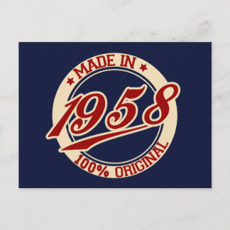 Postal Hecho En 1958
